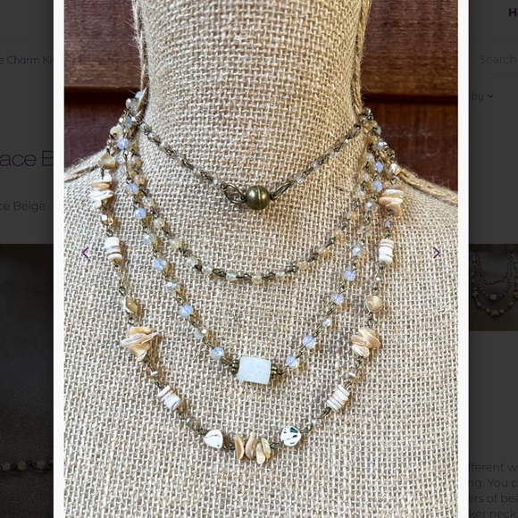 Bohemian “ Medina “ Magnetic Adjustable Beaded Necklace R2A - Picture 2 of 6